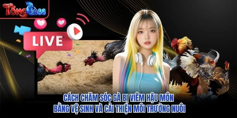 Cách chăm sóc gà bị viêm hậu môn bằng vệ sinh và cải thiện môi trường nuôi