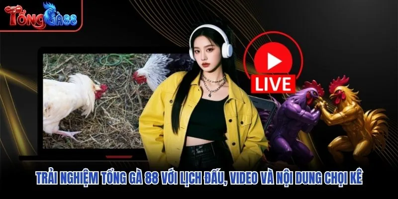 Trải nghiệm Tổng Gà 88 với lịch đấu, video và nội dung chọi kê